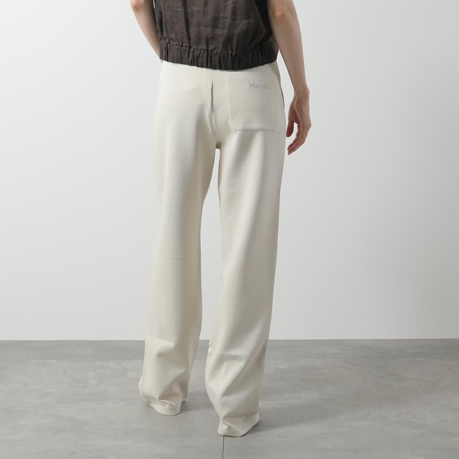 未使用 マックスマーラ Max Mara STUDIO セットアップ カットソー パンツ コットン 長袖 トップス ボトムス S ホワイト S MAXMARA（エスマックスマーラ） エス マックスマーラ ワイドパンツ