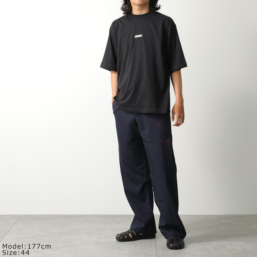 MARNI ウールパンツ PUMU0316SU TW839 MARNI マルニ ウールパンツ PUMU0316SU TW839 メンズ ロゴ 刺繍