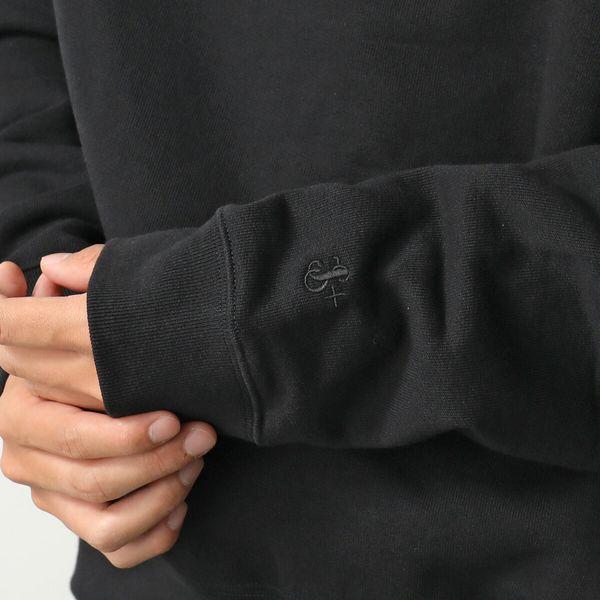 JIL SANDER+ ジルサンダー プラス トレーナー J47GU0128 J20039 メンズ 長袖 スウェット コットン クルーネック 無地 001/BLACK J47GU0128J20039001の画像