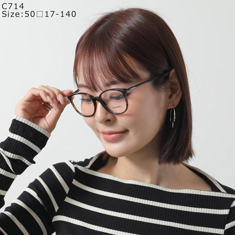 CHANEL（シャネル） メガネ 3432 レディース ボストン型 クリア