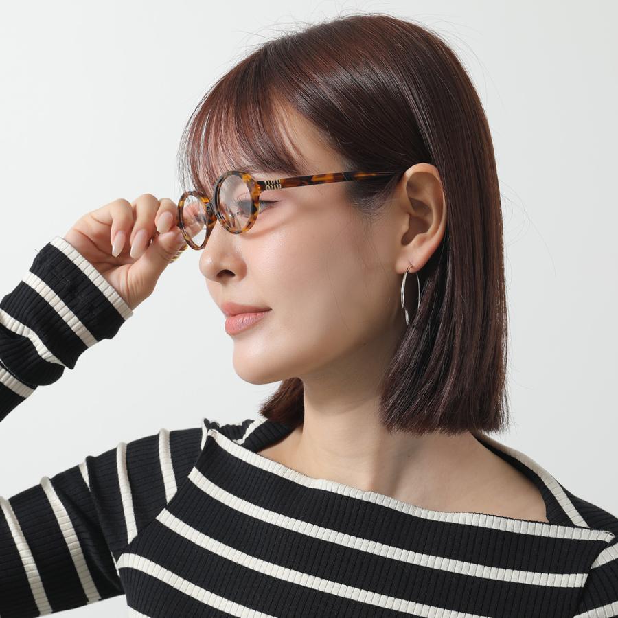 MIU MIU風オーバルフレーム かっこよく決まる miu miu（ミュウミュウ） メガネ VMU 01X レディース オーバル型 セル
