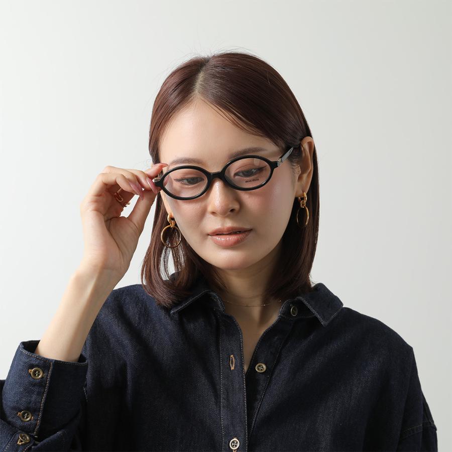 MIUMIU ミュウミュウ メガネ VMU 01X レディース オーバル型 セル