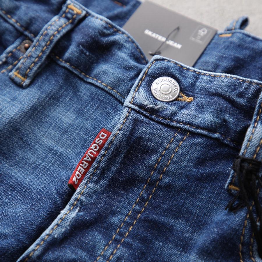 DSQUARED2 ディースクエアード ジーンズ Skater Jean スケーター S74LB1729 S30872 メンズ デニムパンツ スキニー スリム ストレッチ 470の画像