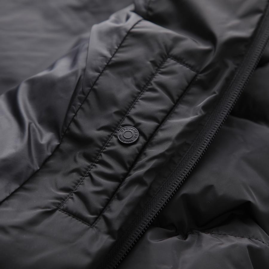 DSQUARED2 ディースクエアード ダウンジャケット Easy Puffer Bomber イージー パファー ボンバー S74AM1612 S53817 メンズ ナイロン ロゴ 900の画像