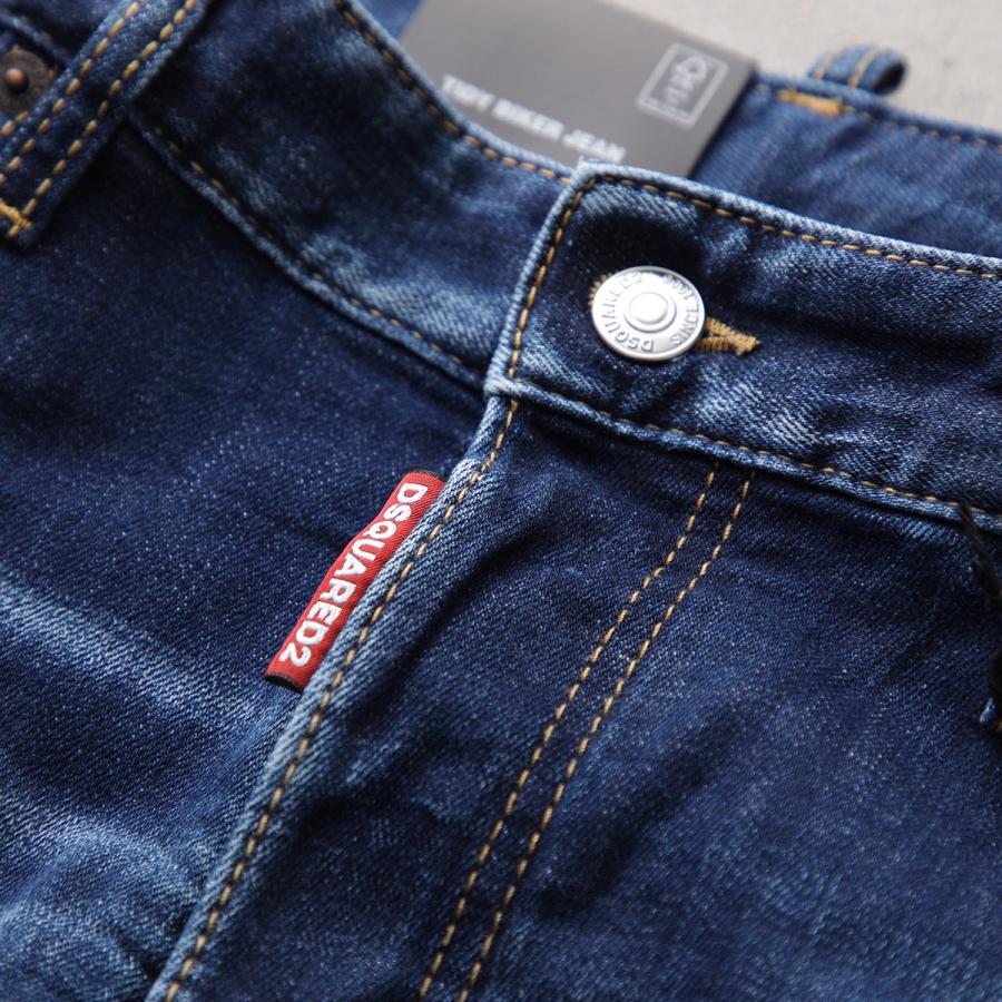 DSQUARED2 ディースクエアード ジーンズ Tidy Biker Jean タイディ バイカー S74LB1735 S30664 メンズ デニムパンツ スキニー スリム ストレッチ 470の画像