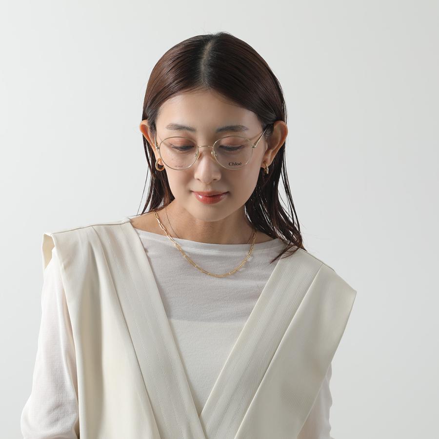 Chloe クロエ メガネ CH0021O レディース ボストン型 メタル