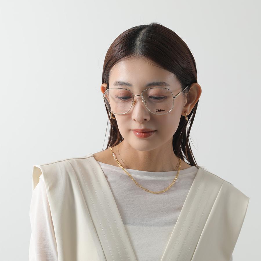 Chloe クロエ メガネ CH0020O レディース ティアドロップ型