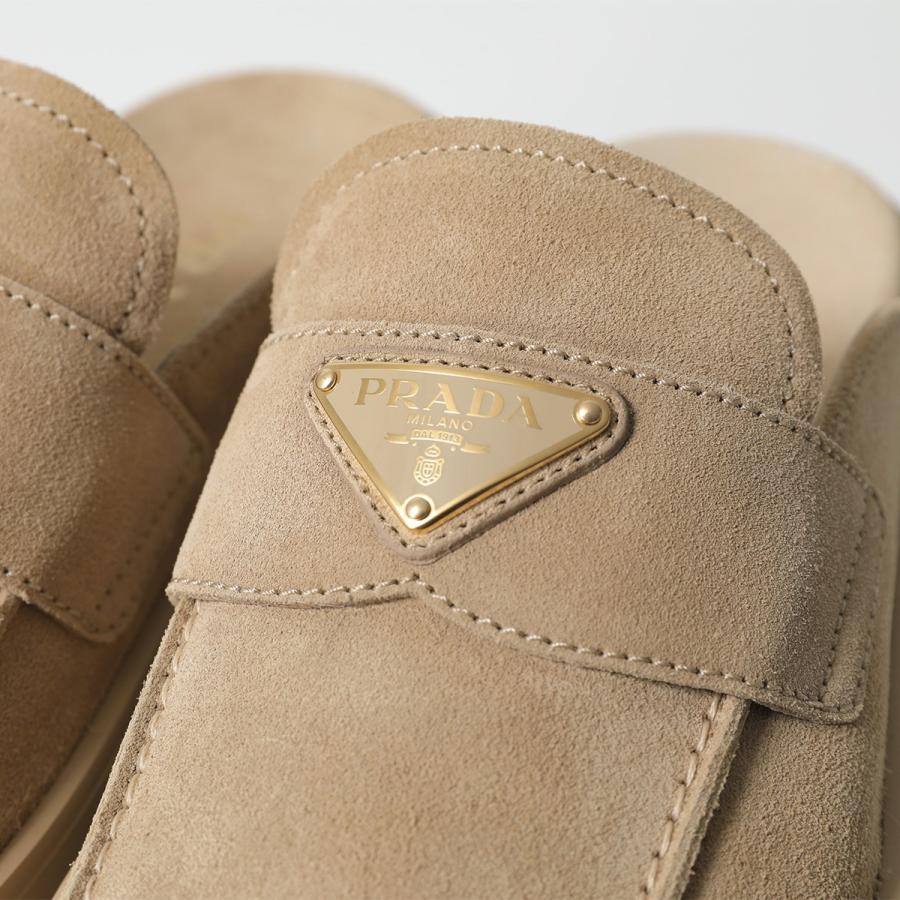PRADA（プラダ） ミュール 1XZ778 054 レディース スエード フラット