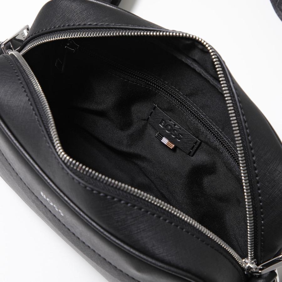 美品✨ヒューゴボス レザー シボ革 ロゴ型押し ビジネスバッグ レザー 黒 HUGO BOSS ヒューゴボス バッグ ハンドバッグ ビジネスバッグ