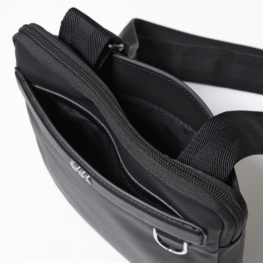 【美品/大容量】ヒューゴボスオレンジ　メッセンジャーバッグ　ブラック HUGO BOSS ヒューゴボス ショルダーバッグ Jinko_EVO_Envelope