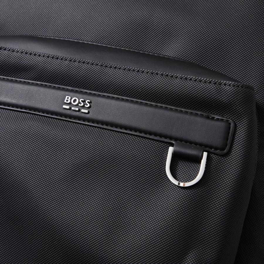 ほぼ未使用 ヒューゴボス リュック バックパック エンボスロゴ ブラック 黒 HUGO BOSS ヒューゴボス バックパック B_Icon_MP_Backpack