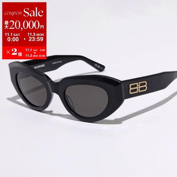 BALENCIAGA バレンシアガ ゴールドロゴ金具 キャットアイ サングラス バレンシアガ キャットアイ ゴールド ダブル B サングラス