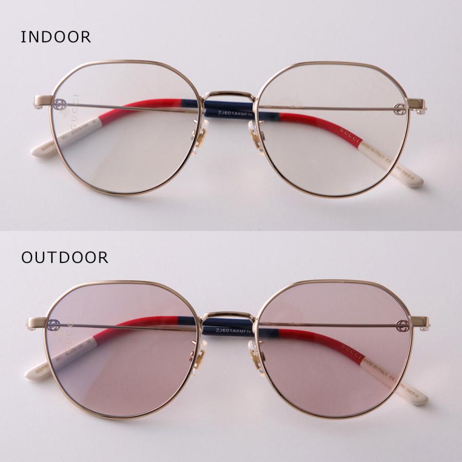 ✨希少モデル✨ グッチ スタッズ メタル フレームレス サングラス 赤紫 シマ GUCCI（グッチ） サングラス RECTANGULAR-FRAME WITH CRYSTALS