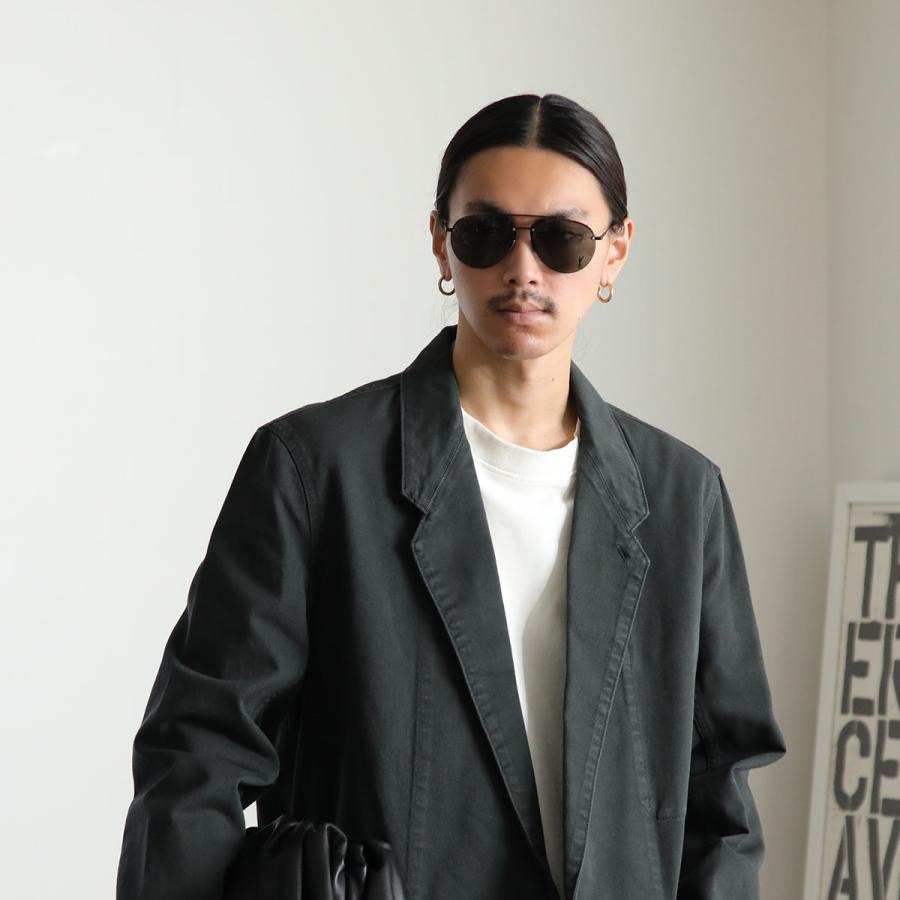 イヴサンローラン YSL2217/S KJ1 サングラス ブラック メタルフレーム　フルリム　ティアドロップ ITB7MCSHRA5O イヴサンローラン YSL2217/S KJ1 サングラス ブラック メタルフレーム