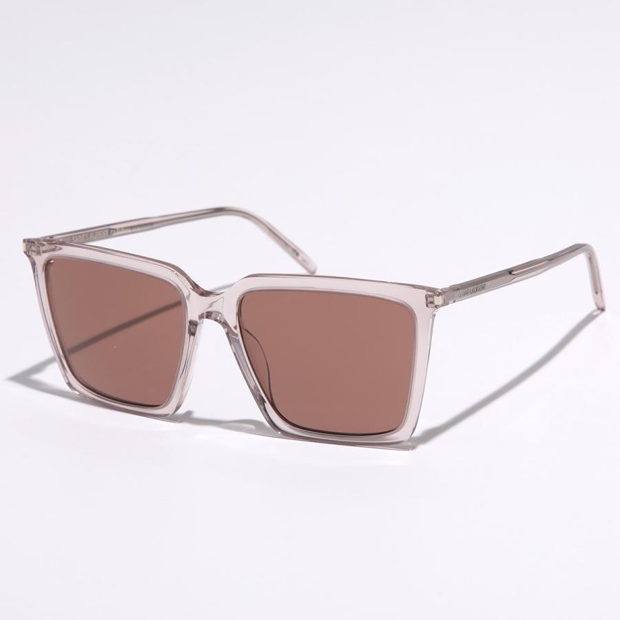 希少✨イヴサンローラン　サングラス　2020/S　YB7　クリアレンズ　スクエア SAINT LAURENT サンローラン サングラス SL 474 レディース スクエア型