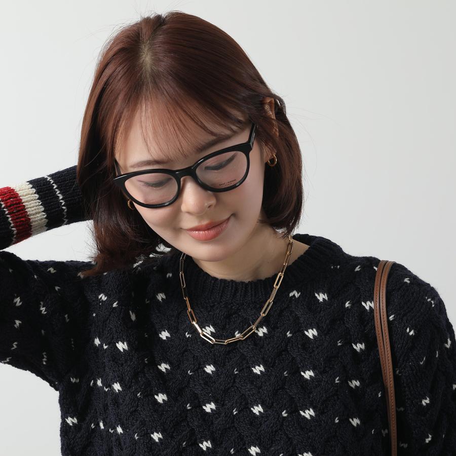 SAINT LAURENT サンローラン メガネ SL 589 レディース ウェリントン型