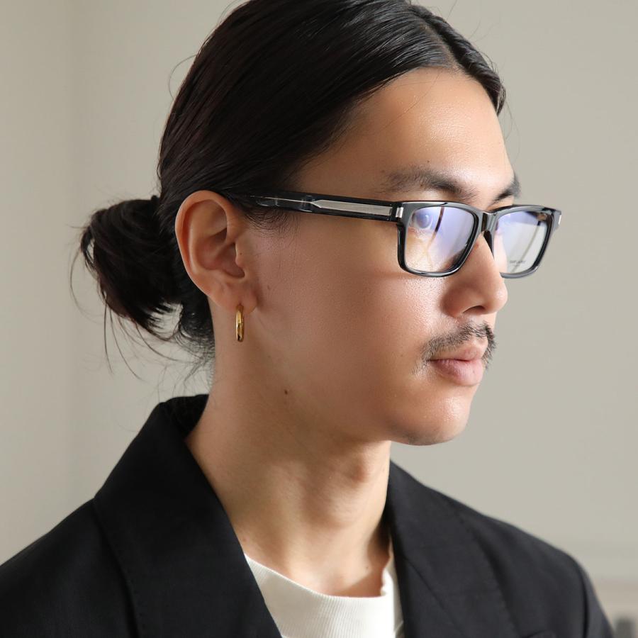 SAINT LAURENT サンローラン メガネ SL 622 メンズ スクエア型 黒縁