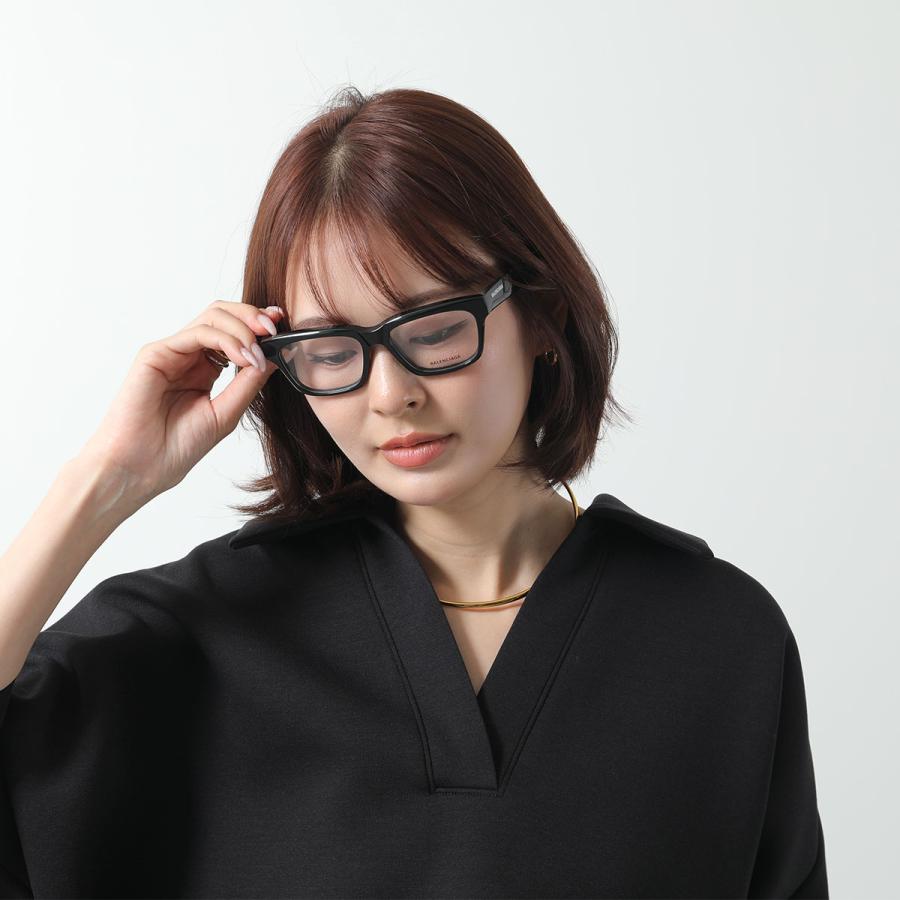 む*ぅ様 BALENCIAGA メガネ ウェリントン型 BALENCIAGA（バレンシアガ） メガネ BB0343O レディース ウェリントン