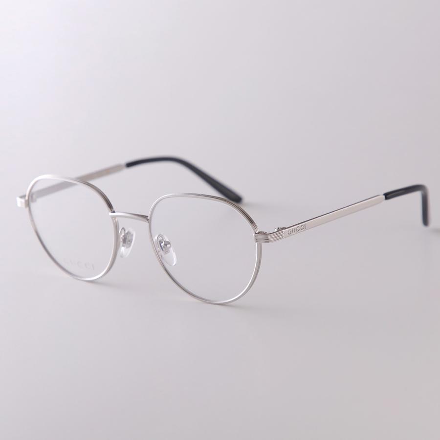 新品 未使用 GUCCI メガネフレーム フルリム イタリア製 グッチ シルバー ブルー おしゃれ メンズ レディース サングラス に GUCCI（グッチ） メガネ GG1458O レディース ボストン型 メタル