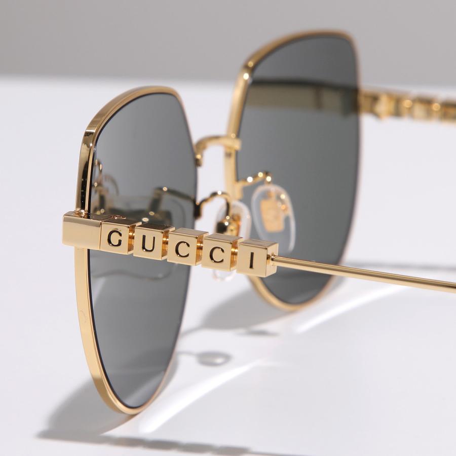 GUCCI グッチ サングラス べっ甲 ゴールド ユニセックス ケース付き GUCCI（グッチ） サングラス GG1435SA メンズ ボストン型 メタル