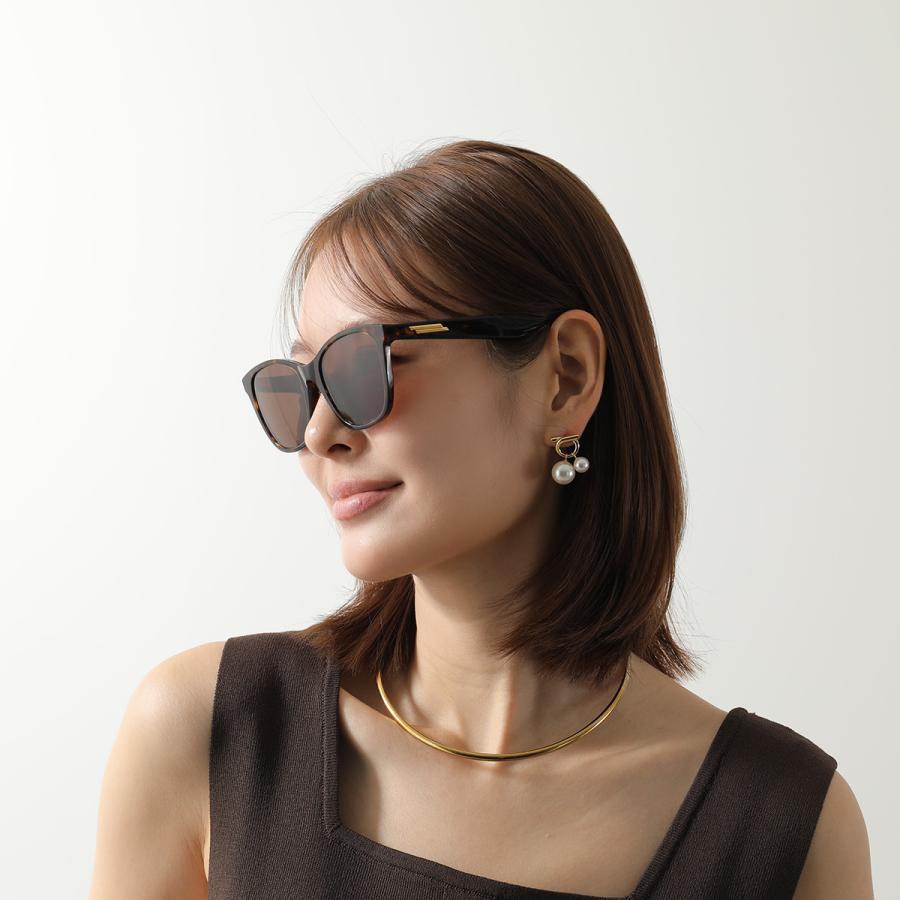 BOTTEGA VENETA ボッテガヴェネタ サングラス BV1151SA レディース ウェリントン型 セルフレーム フルリム アジアンフィット ロゴの画像