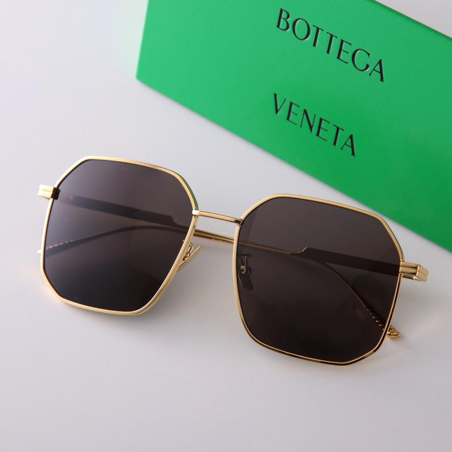 未使用級 ボッテガヴェネタ サングラス レディース ブラック/クリーム/ゴールド BOTTEGA VENETA（ボッテガ・ヴェネタ） サングラス BV1108SA