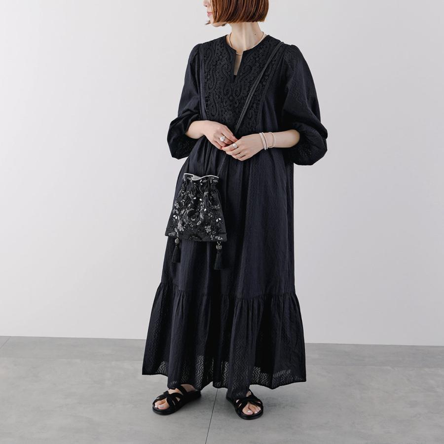 ヌキテパ　Embroidery Drawstring Shoulder Bag Embroidery Drawstring Shoulder Bag | Pasand by ne Quittez pas