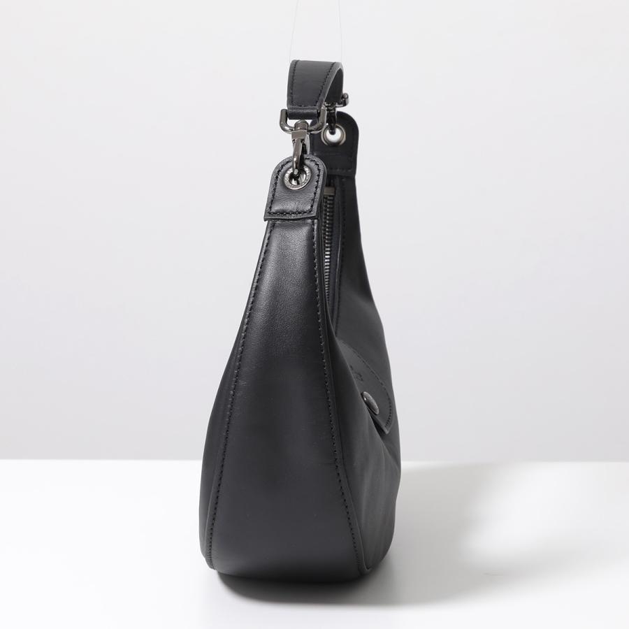 極美品　ロンシャン ワンショルダーバッグ ハーフムーン レザー ブラック LONGCHAMP（ロンシャン） ハンドバッグ Le Pliage Xtra S ル プリ