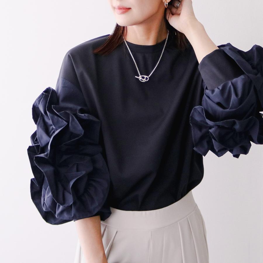 Re.Verofonna ヴェロフォンナ ウェーブ フリル カットソー