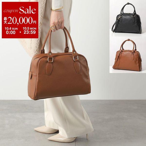 フランス老舗 ハラリ hallali シボ革 ハンドバッグ キャメル 南京錠 MILLELA FIRENZE ミレッラフィレンツェ ハンドバッグ 10200564