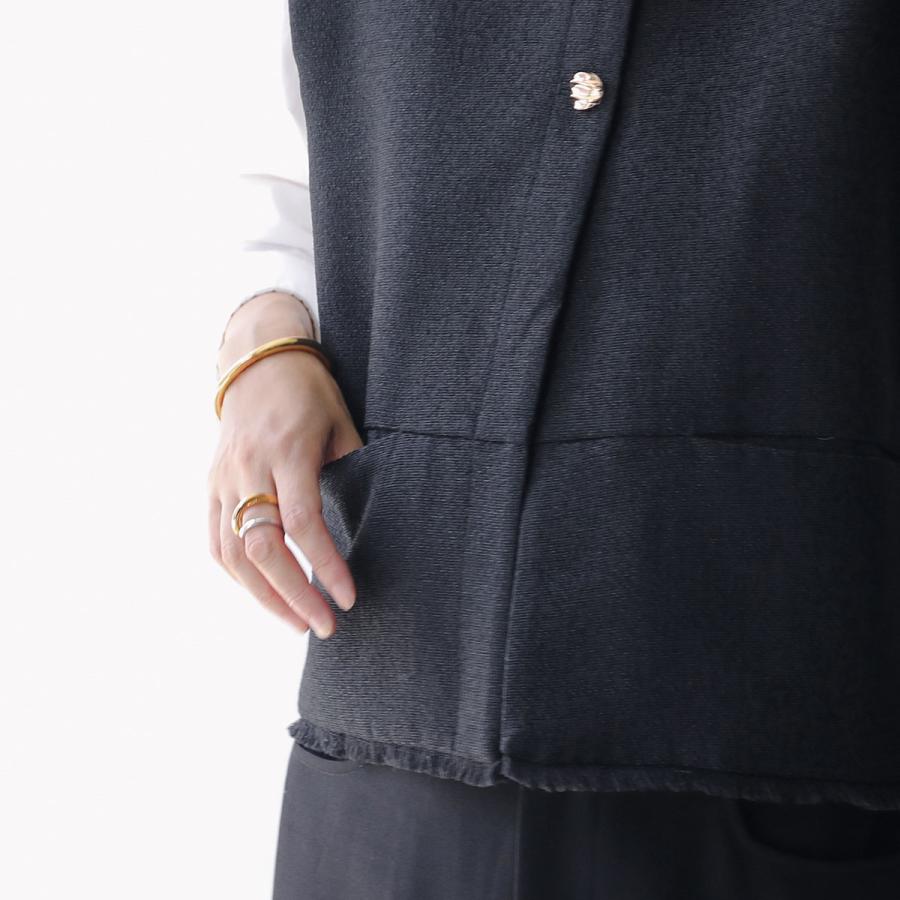 CHIGNON シニヨン ベスト　ツイード フリンジ ジレ シニヨン CHIGNON CHIGNON ベスト 4654-037MK ツイード フリンジ ジレ