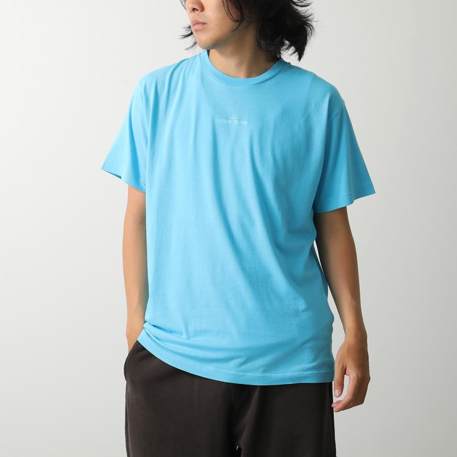 【板ちゃん】 ストーンアイランド ワッペンロゴ入り 半袖ポロシャツ ブルー 中古・古着通販】STONE ISLAND (ストーンアイランド) 半袖ポロシャツ