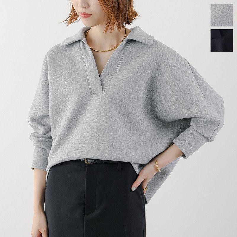 NUS ヌース トレーナー 35517 レディース スキッパー ドルマンスリーブ