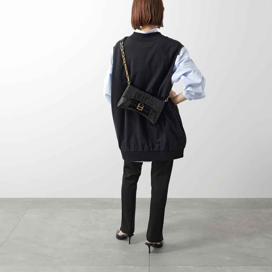 BALENCIAGA バレンシアガ ダウンタウン 736472 2way ショルダーバッグ クラッチバッグ クロスボディー 斜めがけ 肩掛け Bロゴ レザー 本革 ブラック 黒 レディース メンズ ユニセックス バレンシアガ ダウンタウン 736472 2way ショルダーバッグ クラッチ