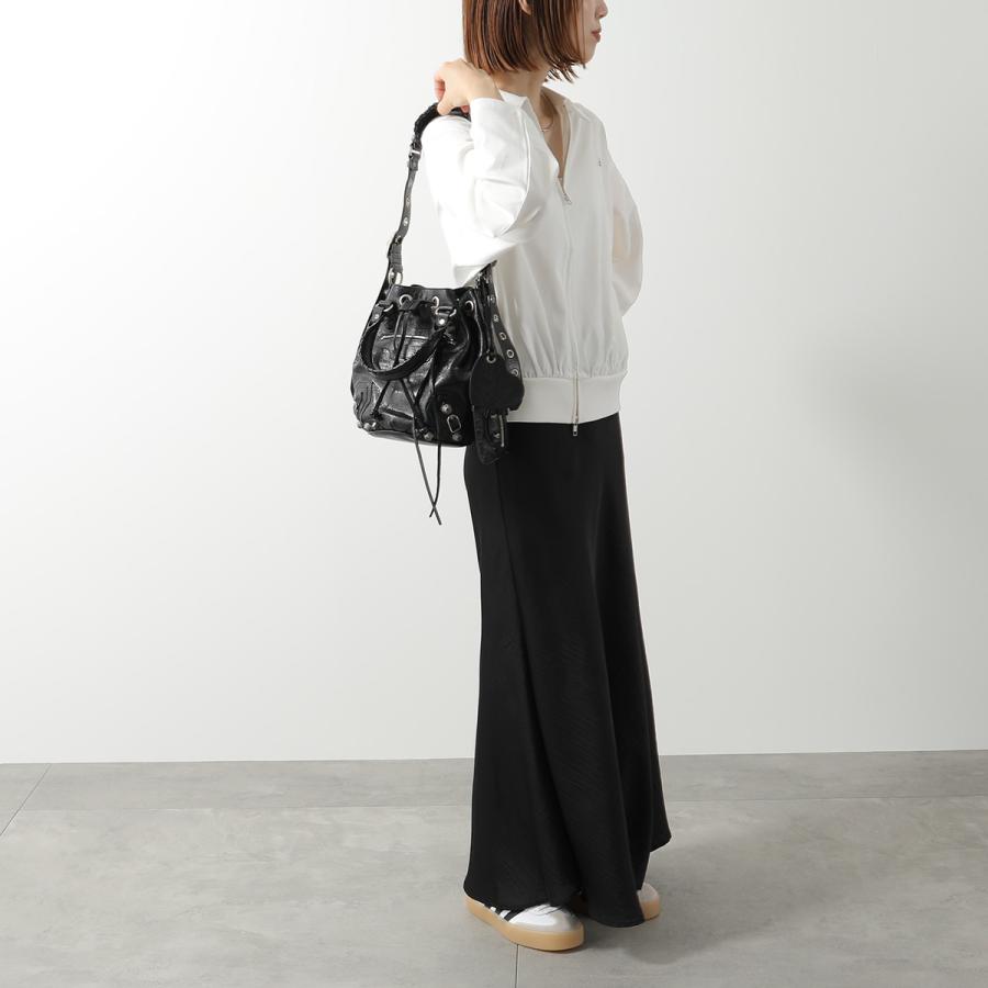 【4/21価格改定】BALENCIAGA 希少 極美品 バレンシアガ Le Cagole ル カゴール スモール バケット バッグ 2way ショルダーバッグ ハンドバッグ 702432 レザー ホワイト クロスボディ 巾着 スタッズ ハート ミラー・ポーチ付属 Y2K Aランク 中古 鑑定済 バレンシアガバッグ BALENCIAGA（バレンシアガ） ハンドバッグ LE CAGOLE BUCKET S ル