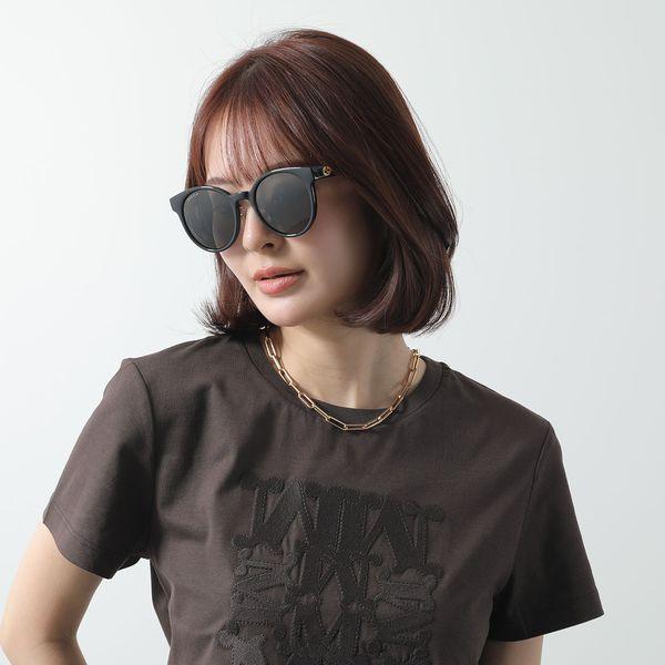 美品 グッチ サングラス 133 GG2417 イタリー製 GUCCI（グッチ） オーバル サングラス GG2417 ブラック ブルー