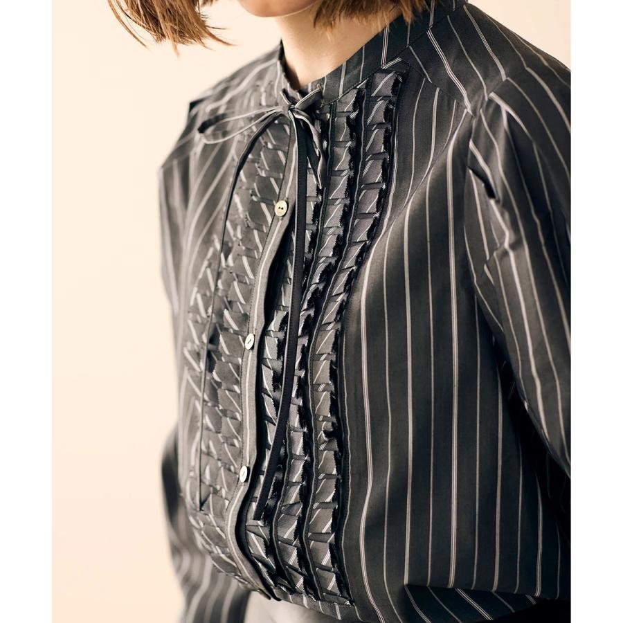 Marilyn Moon（マリリンムーン） ブラウス tuck frill strip blouse