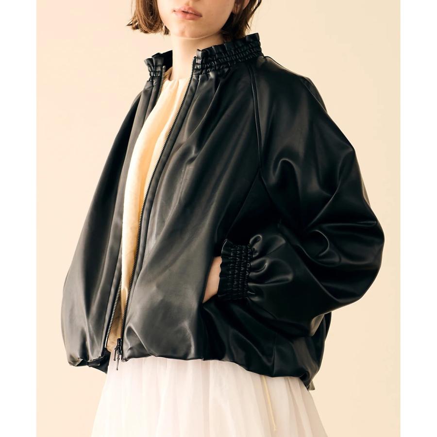 マリリンムーン　フリルブルゾン　MARILYN MOON Marilyn Moon MARILYN MOON マリリンムーン ブルゾン soft eco