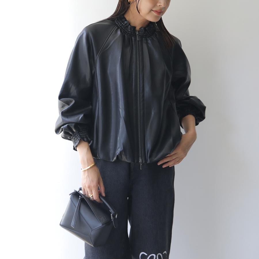 Marilyn Moon（マリリンムーン） ブルゾン soft eco-leather blouson