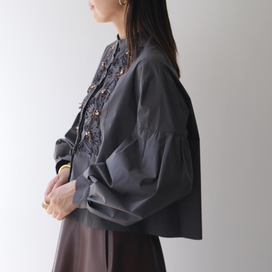 MARILYN MOON コード刺繍 パール ビーズ ブラウス SOI-MeME】code embroidery pearl blouse – MARILYN MOON OFFICIAL