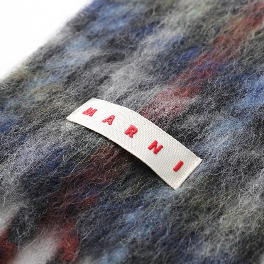 【極美品✨近年モデル】マルニ 中綿ウールブルゾン チェック 起毛感 マルチカラー マルニ MARNI MARNI マフラー SCZC0077Y0 UAW050 チェック柄 ロゴ