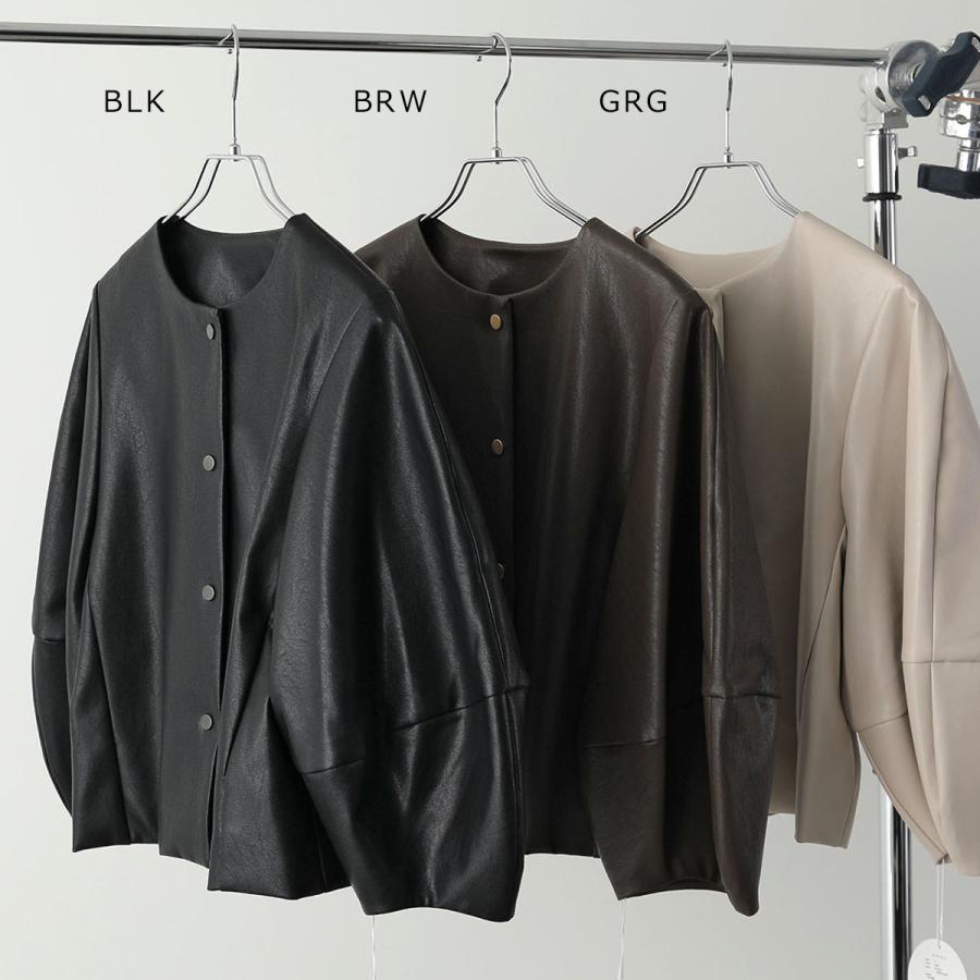 anana（アナナ） ジャケット a79-012 レディース エコレザー ブルゾン