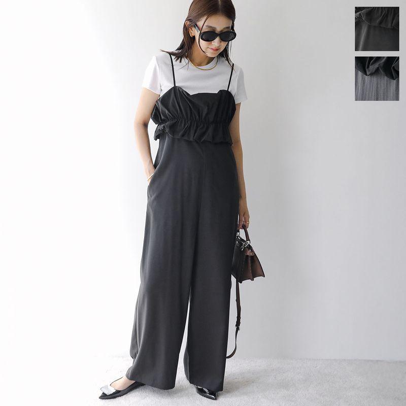 UN-SOPHIE アンソフィー サロペット Volume bustier salopette