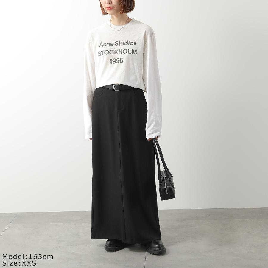 Acne Studios　アクネ　レイヤード　長袖Tシャツ Acne Studios - レイヤードロングスリーブTシャツ - ブラック