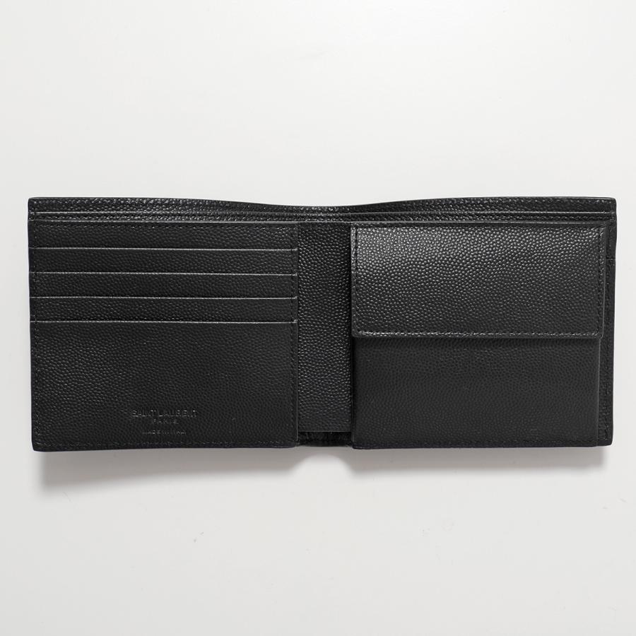【極美品】サンローラン ファスナー付きパース(ミニウォレット) SAINT LAURENT サンローランパリ 二つ折り財布 575789 BTY0N メンズ
