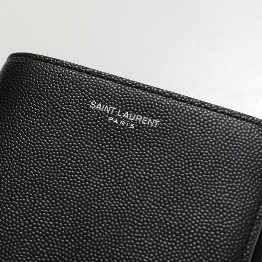 SAINT LAURENT サンローラン 二つ折り財布 396303 BTY0N メンズ グレ
