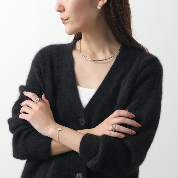 GUCCI グッチ ブレスレット 645546 J8410 レディース インターロッキングG ハート スターリングシルバー アクセサリー 1184/SILVER＆ENAMELの画像