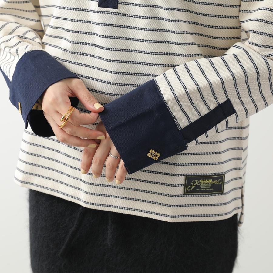 GANNI（ガニー） ポロシャツ Single Piquet Jersey Polo T4215 3701