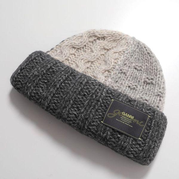 GANNI（ガニー） ニット帽 Wool Cotton Mix Knit Beanie A6661 5940