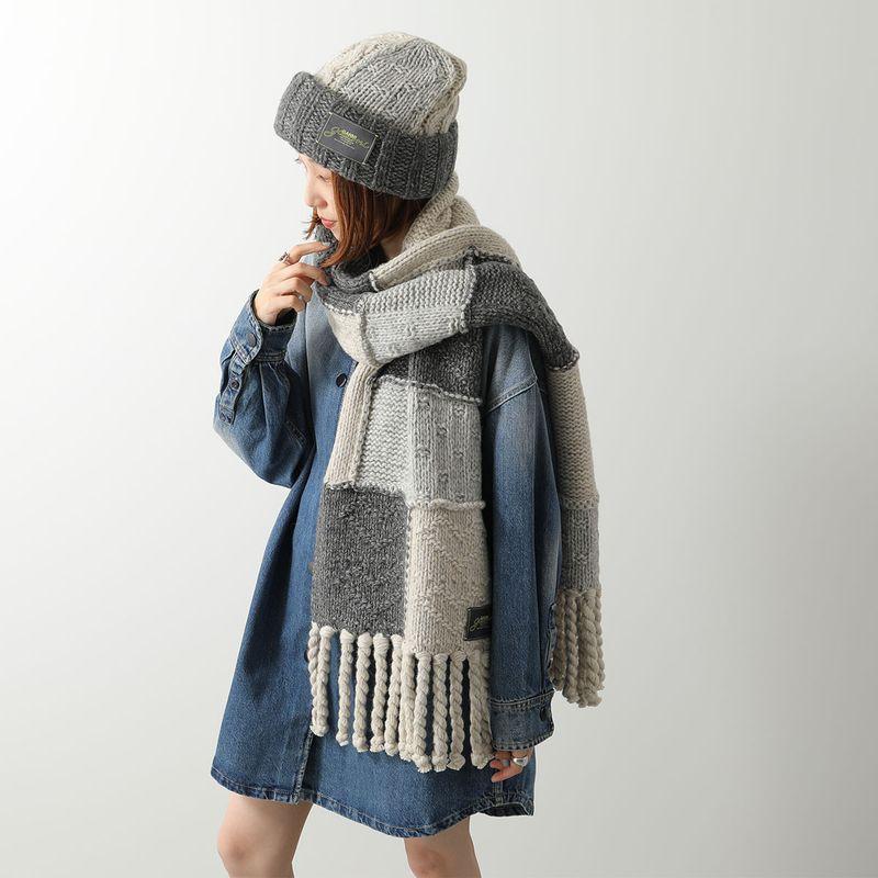 GANNI（ガニー） ニット帽 Wool Cotton Mix Knit Beanie A6661 5940